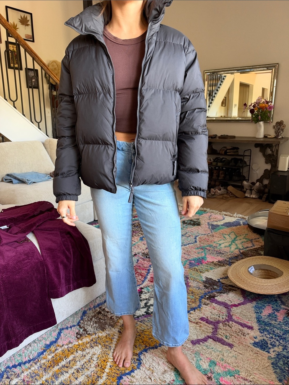Vuori Alta Down Jacket Black Puffer Jacket Small